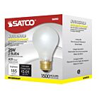 Satco S6050 25W A19 Ampoule Incandescente (Paquet de 2)