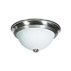 Plafonnier Nuvo Lighting SF76-243 2-Lumières 120W Nickel brossé