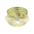 Plafonnier en forme de champignon Nuvo Lighting SF76-250 1-Lumière 60W Laiton poli