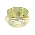 Plafonnier en forme de champignon Nuvo Lighting SF76-252 2-Lumières 120W Laiton poli