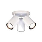 Plafonnier en forme de cylindre Nuvo Lighting SF76-422 3-Lumières 150W Blanc