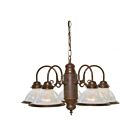 Chandelier 1-tier Nuvo Lighting SF76-445 5-Lumières 300W Bronze ancien