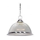 Pendentif en forme de Bol sur chaîne Nuvo Lighting SF76-446 1-Lumière 100W Nickel brossé