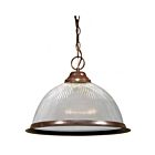 Pendentif en forme de Bol sur chaîne Nuvo Lighting SF76-447 1-Lumière 100W Bois bronze