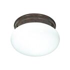 Plafonnier en forme de champignon Nuvo Lighting SF76-600 1-Lumière 60W Bronze ancien