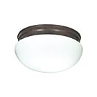 Plafonnier en forme de champignon Nuvo Lighting SF76-604 2-Lumières 120W Bronze ancien