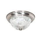 Plafonnier Nuvo Lighting SF76-609 2-Lumières 120W Nickel brossé