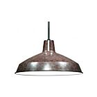 Pendentif en forme de bol sur tige Nuvo Lighting SF76-662 1-Lumière 100W Bronze ancien