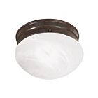 Plafonnier en forme de petit champignon Nuvo Lighting SF76-670 1-Lumière 60W Bronze ancien