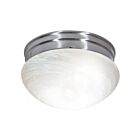 Plafonnier en forme de champignon moyen Nuvo Lighting SF76-674 2-Lumières 120W Nickel brossé