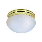 Plafonnier en forme de champignon moyen Nuvo Lighting SF76-675 2-Lumières 120W Laiton poli