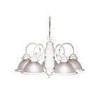 Chandelier 1-tier Nuvo Lighting SF76-693 5-Lumières 300W Blanc texturé