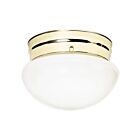 Plafonnier en forme de champignon moyen Nuvo Lighting SF77-061 2-Lumières 120W Laiton poli