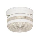 Plafonnier en forme de petit tambour Nuvo Lighting SF77-097 1-Lumière 60W Blanc