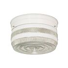 Plafonnier en forme de tambour moyen Nuvo Lighting SF77-098 2-Lumières 120W Blanc