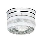 Plafonnier en forme de petit tambour Nuvo Lighting SF77-100 1-Lumière 60W Chrome poli