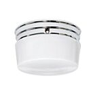 Plafonnier en forme de tambour moyen Nuvo Lighting SF77-343 2-Lumières 120W Chrome poli