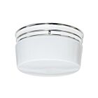 Plafonnier en forme de grand tambour Nuvo Lighting SF77-344 2-Lumières 120W Chrome poli