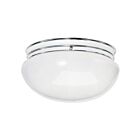 Plafonnier en forme de grand champignon Nuvo Lighting SF77-347 2-Lumières 120W Chrome poli