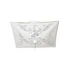 Plafonnier carré Nuvo Lighting SF77-392 2-Lumières 120W Blanc