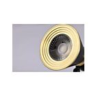 Tête de rail LED Satco TH633 Noir mat/laiton brossé