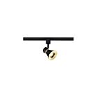 Tête de rail LED Satco TH633 Noir mat/laiton brossé