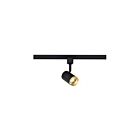 Cylindre de rail LED Satco TH637 Noir mat/laiton brossé