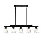 Lustre linéaire Savoy House Calhoun 1-1023-5-89 5 Lumières 300W Noir mat