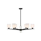 Savoy House 1-1125-6-89 Collier 6-Luminaires 60W Noir mat Incandescente/LED Lustre
