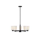 Savoy House 1-1246-5-89 Baldwin 5-Luminaires 60W Noir mat Incandescente/LED Lustre
