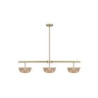 Savoy House 1-1250-3-127 Hubbard 3-Luminaires 30W Laiton noble Lustre avec LED intégrée