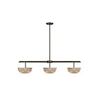 Savoy House 1-1250-3-15 Hubbard 3-Luminaires 30W Bronze méditerranéen Lustre avec LED intégrée