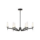 Savoy House 1-1464-6-15 Butler 6-Luminaires 30W Bronze méditerranéen LED Lustre