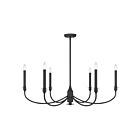 Savoy House 1-1500-6-89 Coventry 6-Luminaires 60W Noir mat Incandescente/LED Lustre