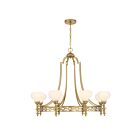 Savoy House 1-1605-8-322 Allston 8-Luminaires 60W Laiton chaud Incandescente/LED Lustre