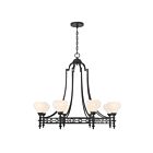 Savoy House 1-1605-8-89 Allston 8-Luminaires 60W Noir mat Incandescente/LED Lustre