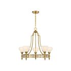 Savoy House 1-1606-5-322 Allston 5-Luminaires 60W Laiton chaud Incandescente/LED Lustre