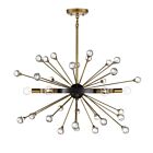 Lustre Savoy House Ariel 1-1857-6-62 6 Lumières 360W Como Noir avec Or