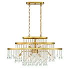 Lustre linéaire Savoy House Luna 1-1867-10-322 10 Lumières 600W Laiton chaud