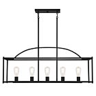 Lustre linéaire Savoy House Palladian 1-190-5-89 5 Lumières 300W Noir mat