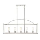 Lustre linéaire Savoy House Palladian 1-190-5-SN 5 Lumières 300W Nickel satiné