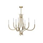 Savoy House 1-1900-8-127 Bradford 8-Luminaires 32W Laiton noble Lustre avec LED intégrée