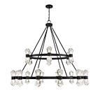 Lustre Savoy House Dryden 1-1938-36-89 36 Lumières 144W Noir mat
