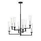 Lustre Savoy House Folsom 1-2139-8-67 8 Lumières 480W Noir mat avec accents en chrome poli