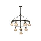 Savoy House 1-2277-10-15 Sheriden 10-Luminaires 60W Bronze méditerranéen Incandescente/LED Lustre