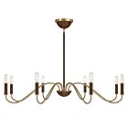 Savoy House 1-2748-8-322 8-Lumières 480W Laiton chaud Lustre