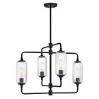Savoy House 1-3025-4-89 4-Lumières 240W Noir mat Lustre