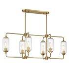 Savoy House 1-3026-6-322 6-Lumières 360W Laiton chaud Lustre