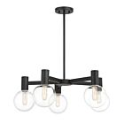Lustre Savoy House Wright 1-3073-5-89 5 Lumières 300W Noir mat