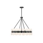 Savoy House 1-3605-6-89 Bancroft 6-Luminaires 60W Noir mat Incandescente/LED Lustre